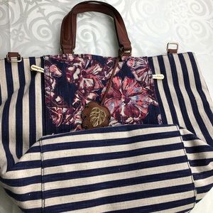 Tommy Bahama canvas tote bag